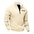 abordables Sudaderas Básicas_-Hombre Sudadera Sudadera con un cuarto de cremallera Albaricoque Negro Blanco Vino Rojo Media cremallera Plano Deporte Diario Festivos Poliéster Ropa de calle Básico Casual Primavera Otoño Ropa