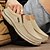 cheap Men&#039;s Clogs &amp; Mules-Men&#039;s Khaki Slip-On Canvas Loafers with Elastic Gore Lightweight Flexible Sole Comfortable for Driving Casual Office and Everyday Wear