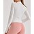 preiswerte Yoga-Jacken-Damen Sportjacke Stehkragen Sonnenschutz Elastisch Atmungsaktiv Fingermäntel Langarm Sport Einfarbig Jacke Für Pilates Laufen Fitness Sportkleidung
