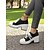 economico Sneakers da donna-Sneakers da donna in tela con plateau e tacco grosso nere – scarpe da strada retrò con lacci per adolescenti e giovani adulti per passeggiate quotidiane, vita universitaria e uscite informali