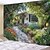 economico arazzo paesaggistico-Tappeto Appeso con Treno nel Paesaggio su Cliff Arte Murale Tappeto Grande Decorazione Fotografica Coperta Tenda Casa Camera da Letto Soggiorno
