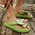 billige Tøfler og flip-flops til kvinner-damesandaler med blomstermotiv, søte 3D-blomsterplattform-strandtøfler, sommersandaler i mykt skum for ferie og fritidsbruk