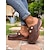 economico Zoccoli e pianelle da donna-zoccoli da donna con borchie di perle finte rosse, scarpe slip-on retrò, perfette per giardini fioriti, brunch all&#039;aperto e giornate fuori in stile vintage