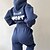 preiswerte Trainingsanzüge-Damen Trainingsanzug Jogginghose Trainingshosen Tasche Baggy Buchstaben &amp; Zahlen Kapuzensweatshirt Kombination Herbst Schwarz Blau Fitnessstudio Training Sport Winddicht Langarm Sport Sportkleidung
