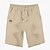 baratos Clássico-Homens Calção Shorts de linho Shorts de verão Shorts de praia Com Cordão Cintura elástica Tecido Conforto Respirável Comprimento do joelho Ao ar livre Diário Praia Férias Estilo Clássico Preto Branco