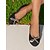 baratos Sapatilhas de mulher-sapatilhas femininas com laço – sapatos casuais de bico redondo para caminhadas diárias, piqueniques e compras de fim de semana