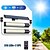 ieftine Aplice de Exterior-Lumini stradale solare pentru exterior cu 316 LED-uri, cablu de 3 metri, lumini LED split pentru grădină și terasă, cu telecomandă, spot solar pentru camping și exterior, încărcare USB, 1 buc.
