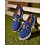 abordables Chaussures sans lacet et mocassins femme-Mocassins compensés bleus pour femme avec boucle en métal – chaussures compensées élégantes à enfiler pour une tenue décontractée, le bureau et les voyages