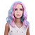 economico Parrucche da festa-Parrucca arcobaleno per bambini, corta, ondulata, colorata, multicolore, sintetica, per cosplay, feste di Halloween, costumi