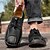 tanie Tenisówki i trampki męskie-męskie trampki outdoorowe w kolorze brązowym, sznurowane, z przewiewną cholewką z siateczki, antypoślizgową gumową podeszwą i amortyzowaną wkładką do uprawiania turystyki pieszej, wędrówek po szlakach i przygód na świeżym powietrzu