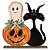 billige Halloween hengende og borddekorasjoner-Halloween-skilt i tre, rustikt gresskar- og spøkelsesdekor i flere lag, innendørs halloween-skilt i tre til bordmontering i gårdshusstue