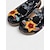 abordables Sandales de Vacances-Sabots à enfiler en cuir violet à motif floral pour femme avec application de fleurs 3D – chaussures confortables bohèmes vintage pour les loisirs, le jardinage et les voyages