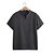 ieftine Tricou casual Henley-Bărbați Cămașă Henley Tee Top Manșon scurt Culoare solidă Simplu Modă Designer De Bază Nasturi În V Vacanță Stradă Casual Vară Gri Închis Alb Albastru piscină Tricou Henley
