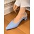 baratos Block Heels-Sapatos femininos de salto bloco slingback de veludo rosa, saltos baixos elegantes para encontros casuais e roupas do dia a dia