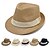 economico Cappelli per feste-Cappello da jazz britannico, da uomo, con protezione solare, da spiaggia, da mare, di paglia, casual