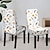 abordables Halloween Cocina-Funda para silla de comedor con estampado de calavera de Halloween, decoración de mesa para festivales, accesorios de disfraces para decorar