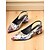 abordables Années 1950-Escarpins à talon bloc et bride arrière à imprimé floral pour femmes – chaussures élégantes en cuir verni à bout pointu pour mariages, garden-parties et tenues printanières