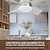 abordables Lámpara ventilador de techo-Ventiladores de techo modernos con base de rosca E26/E27 de 15 LED y cable para dormitorio, sala de estar, cocina y balcón.