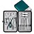 economico BAGNO E CURA PERSONALE-Set di forbici per unghie Rimei, 15 pezzi, kit tagliaunghie professionale, set per manicure con custodia portatile in pelle, kit per manicure e pedicure in acciaio inossidabile, set tagliaunghie