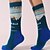 abordables Accessoires de sport et de plein air-1 Paire Femmes chaussettes en laine mérinos Chaussettes de Randonnée Chaussettes de course Chaleur Thermique Respirant Anti boursouflure Épais Hiver Extérieur équipage intermédiaire Patchwork Laine