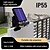 baratos Candeeiros Luzes de Exterior-Lâmpada de rua solar com carregamento USB, lâmpada com sensor de corpo humano, lâmpada para pátio externo, lâmpada portátil à prova d&#039;água para jardim, lâmpada de iluminação para cerca de jardim, 1