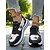 economico Sneakers da donna-Sneakers da donna con lacci e stella in denim blu – scarpe sportive casual di ispirazione vintage per parchi, commissioni del fine settimana e picnic