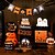 baratos Figurines e Ornamentos-Conjunto de decoração de bandeja em camadas de Halloween com 15 peças, lindas placas de madeira pretas e laranja, decorações de blocos fantasmas de Halloween para exibição de mesa em casa de fazenda