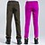economico Fondi-Per donna Pantaloni da escursionismo pantaloni da trekking Esterno Vestibilità regolare Impermeabile Antivento Leggero Pantaloni Tasca con cerniera Grigio scuro Lilla Corsa Campeggio / Escursionismo