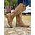 abordables Cowboy y botas occidentales-Botas vaqueras hasta la rodilla de gamuza estilo western para mujer: botas de montar de tacón medio con punta puntiaguda y bordado en color canela para conciertos de música country, atuendos de otoño y eventos al aire libre.