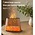abordables 123496-1 pièce d'humidificateur d'aromathérapie en pierre naturelle, flamme colorée, lumière d'ambiance avec ajout d'huile essentielle, étoile creuse, pierre de sel de lune, lumière décorative, télécommande,