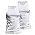 abordables Camisetas sin mangas de gimnasio-Hombre Camiseta sin mangas Top Camisetas Interiores Camisa sin mangas Sin Mangas Cuello Barco Verano Plano Moda Design Básico 2 Piezas Vacaciones Calle Noche Negro Blanco Negro + Blanco Camiseta