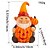 tanie Dekoracje wiszące i na stół na Halloween-figurka żywiczna krasnala z dyni na Halloween, świecąca dynia trzymająca starszego krasnala, nowość w dekoracji ogrodu, świecąca figurka z żywicy
