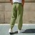 cheap Retro-Men's Linen Pants Trousers Summer Pants Baggy Pants Elastic Cuff Plain Comfort Breathable Full Length Casual Daily Holiday Vacation Fashion Black White