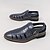 abordables Sandalias de vestir-Sandalias amarillas con estampado de cocodrilo para hombre: detalle de hebilla moderno, ideales para eventos al aire libre y ropa informal de verano.