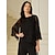 preiswerte Spitzenoberteile-Damen Spitzenbluse Bluse Elegante Oberteile Chiffon Tops Einfarbig Blumen Grafik Elegant Stilvoll Basic Halbarm Flattrige Ärmel U-Boot-Ausschnitt Normale Oberteile Hochzeitsgast Arbeit Täglich
