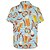 baratos Camisas-Oktoberfest Cerveja linguiça Pretzel camisas havaianas Camisa Aloha Bávaro Munique Alemão Arte Gráfica Para Homens Adulto Carnaval Cerveja Oktoberfest Impressão 3D Férias Festa