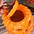 cheap Halloween Hanging &amp; Tabletop Decorations-Halloween Pumpkin Head Resin Planter and Pen Holder, Minimalist Chinese Style Home Decoration Ornament for Desktop and Shelf Display