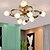 abordables Luces de techo-Lámparas de techo con formas geométricas, diseño en racimo de 50 cm, vidrio, cobre, latón industrial, estilo nórdico moderno, 110-120 V, 220-240 V