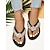preiswerte Urlaubsandalen-Schwarze Flip-Flop-Sandalen mit Strasssteinen und bunten Kristallverzierungen für Damen – glamouröse Strandsandalen für Poolpartys, Urlaube und Sommeroutfits
