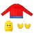 abordables Costumes pour garçons-Figurine Ninja en blocs Guerrier en briques jouets Tenues Costume Cosplay Cosplay de Film for Garçons Fille Enfant Halloween Carnaval Journée mondiale du livre Performance Déguisement éducatif