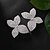 abordables Boucles d&#039;oreilles-Femmes Boucles d&#039;oreilles clous Géométrique Fleur Précieux Élégant Mode Diamant Imitation Des boucles d&#039;oreilles Bijoux Argent / Dorée Pour Mariage Soirée Travail Quotidien 1 Paire