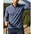 billiga Blast-Herr Polo sweatshirt Löpartopp Vandringstopp Långärmad Hög krage T-shirt Överdelar Utomhus Snabb tork Lättvikt Elastisk Andningsfunktion Quarter-Zip Polyester Mörkgrå Svart Grön Tennis Golf Löpning