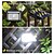 baratos Candeeiros Luzes de Exterior-Luzes solares portáteis para áreas externas com sensor de movimento de 190 LEDs, 3 modos de encaixe, holofotes, painel solar duplo, luzes de segurança para jardim, 1 peça
