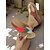 voordelige Comfortsandalen-Dames sandalen met kleurblokbladmotief en sleehak – zachte instapslippers voor in de tuin, bij een brunch of tijdens een zomerwandeling