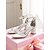 cheap Cocktail-Women&#039;s White Satin Block Heel Sandals - Ankle Strap Party Shoes with Oversized Bow and Charm Detail for Cocktail Events and Elegant Evenings