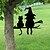 preiswerte Halloween Außen Dekor-Halloween Gartendekoration Metall Silhouette, süße Hexe und Katze wasserfester Metall Gartenstecker, Halloween Gartenkunst Dekoration