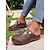 economico Zoccoli e pianelle da donna-zoccoli da donna con borchie di perle finte rosse, scarpe slip-on retrò, perfette per giardini fioriti, brunch all&#039;aperto e giornate fuori in stile vintage