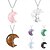 abordables Colliers-Collier en pierre chromée pour femme, élégant, simple, luxueux, classique, pour Noël, anniversaire, mariage, invité