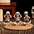 ieftine Decorațiuni de Halloween pentru suspendare și masă-Set 3 figurine schelet de Halloween, decorațiuni cu craniu din rășină pentru expunere înfricoșătoare pe masă, decor pentru casă bântuită