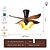 cheap Ceiling Fan Lights-Nordic Retro Smart Ceiling Fan Light, Living/Bedroom/Dining Multi-Use